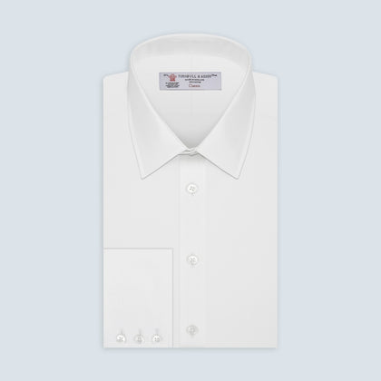 Plain White Cotton Fabric Image 1