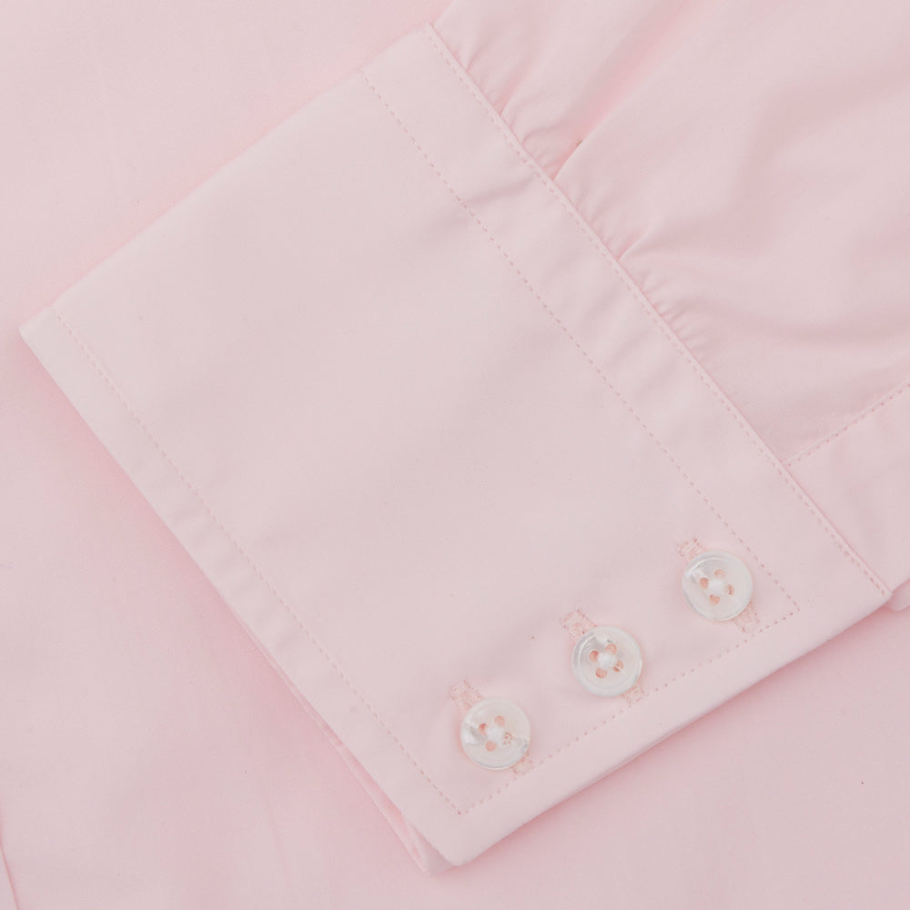 A Turnbull & Asser Light Blue and Navy Piped Silk Pocket Square is shown against a plain white background, highlighting its classic design and fine detailing.