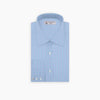 View 2 of product The Turnbull & Asser Green and Blue Windowpane Check Shirt features a T&A collar, 3-button cuffs, and a stylish check pattern, displayed neatly folded against a white background.