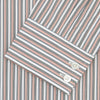 View 2 of product The Tailored Fit Pink and Grey Drawing Stripe Shirt by Turnbull & Asser features a Kent collar, 2-button cuffs, and vertical stripes in pink and grey for a refined look.