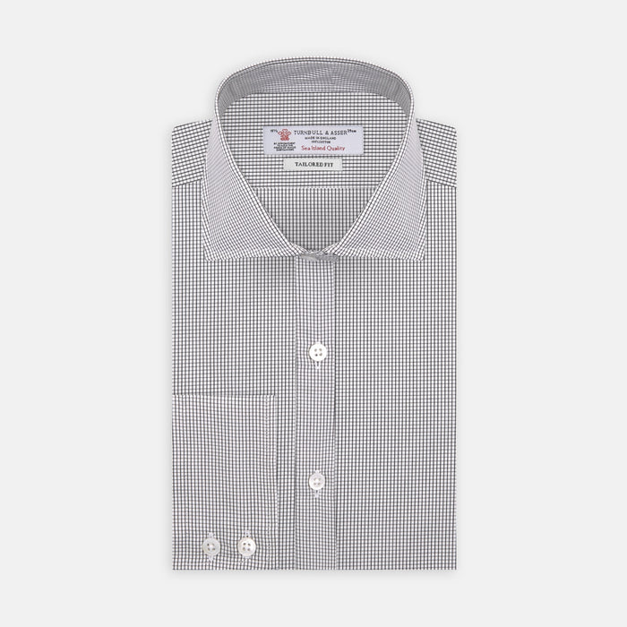 Checked Wool Car Coat