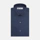 The Turnbull & Asser Tailored Fit Navy Check Flannel Shirt with Kent Collar and 2-button cuffs is neatly folded and displayed against a plain white background.