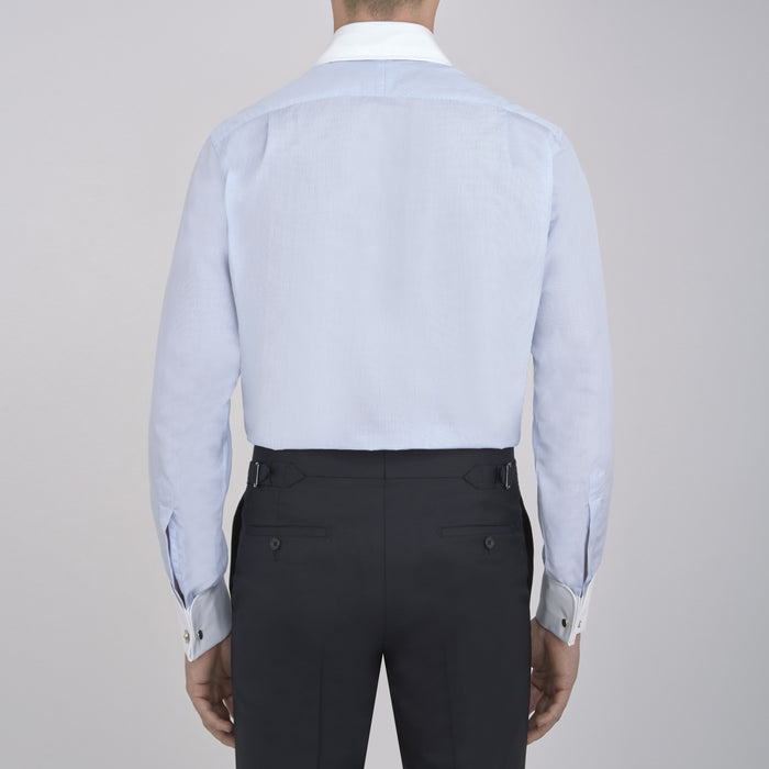 The Great Gatsby Cotton Shirt with White Collar and Double Cuffs Image 2