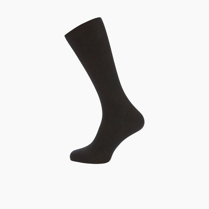 Black Mid-Length Merino Wool Socks Image 2