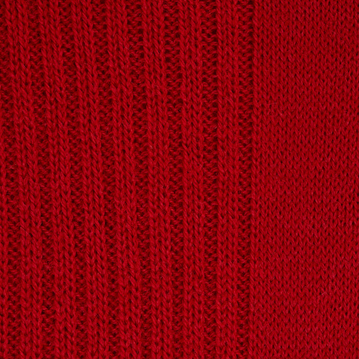 Red Mid-Length Merino Wool Socks Image 1