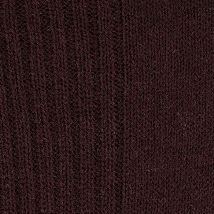 Maroon Mid-Length Merino Wool Socks Image 1