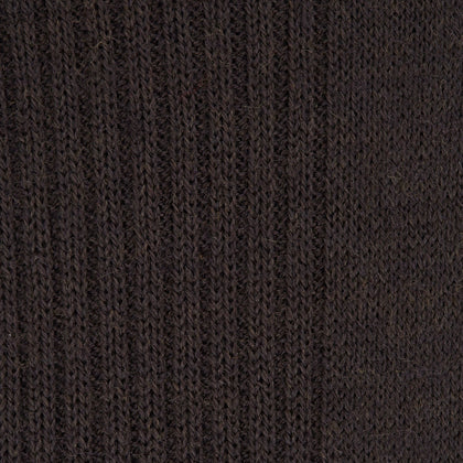 Chocolate Brown Mid-Length Merino Wool Socks Image 1