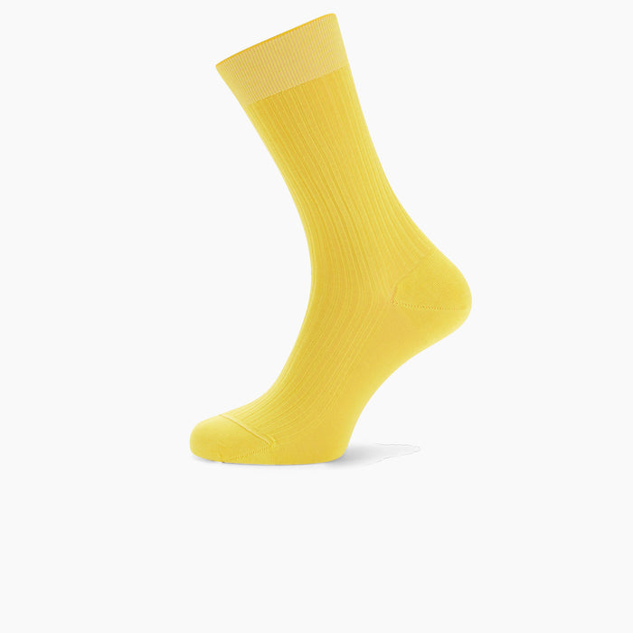 Yellow Short Cotton Socks Image 2