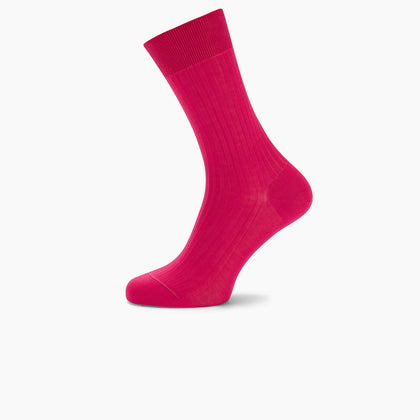 Hot Pink Short Cotton Socks Image 2