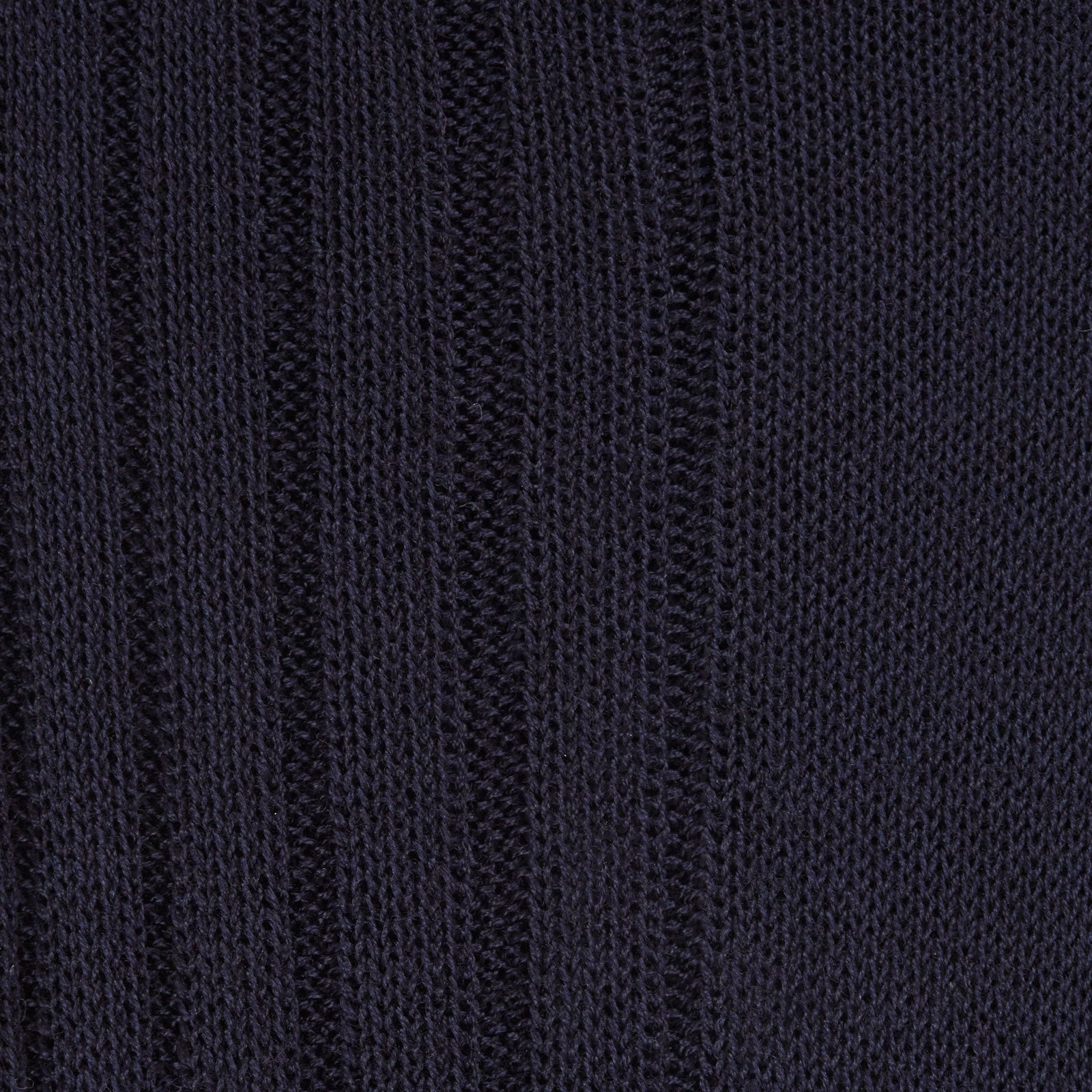 View 2 of product A single Turnbull & Asser Navy Short Cotton Sock stands upright against a light gray background, highlighting the refined elegance and luxury of premium men’s socks.