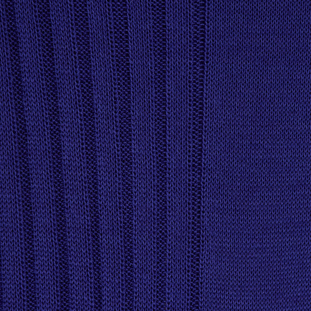 A single Purple Short Pure Cotton Sock by Turnbull & Asser is displayed against a plain light gray background, positioned as if worn on a right foot.