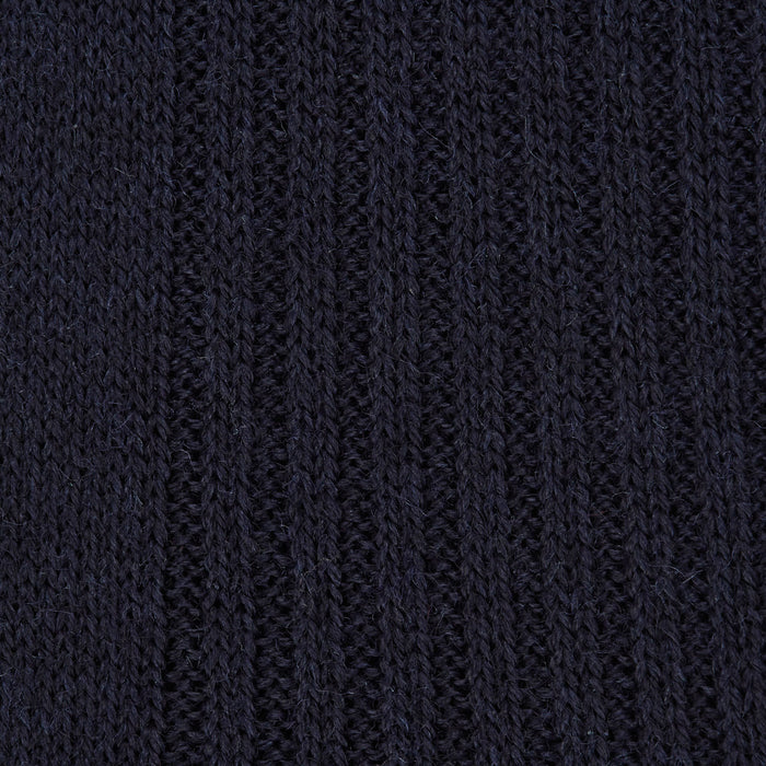 Deep Navy Long Merino Wool Socks Image 1
