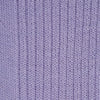 View 2 of product A single Lilac Long Merino Wool Sock by Turnbull & Asser is shown in side profile on a plain light gray background, featuring a ribbed texture and knee-high length.