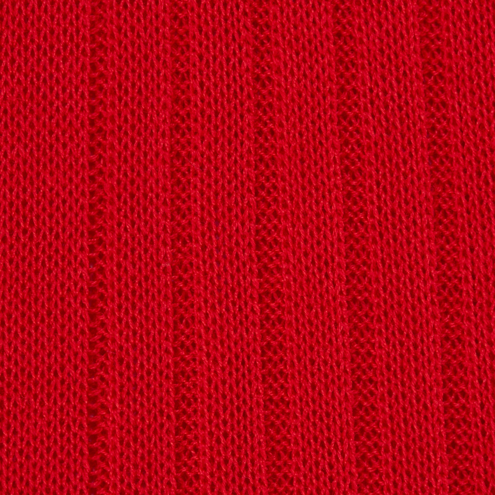 View 2 of product A single Scarlet Long Cotton Sock by Turnbull & Asser, crafted from fine Egyptian cotton in bold red, is displayed upright on a plain light gray background.