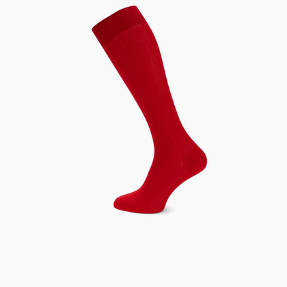 Scarlet Long Cotton Socks Image 2