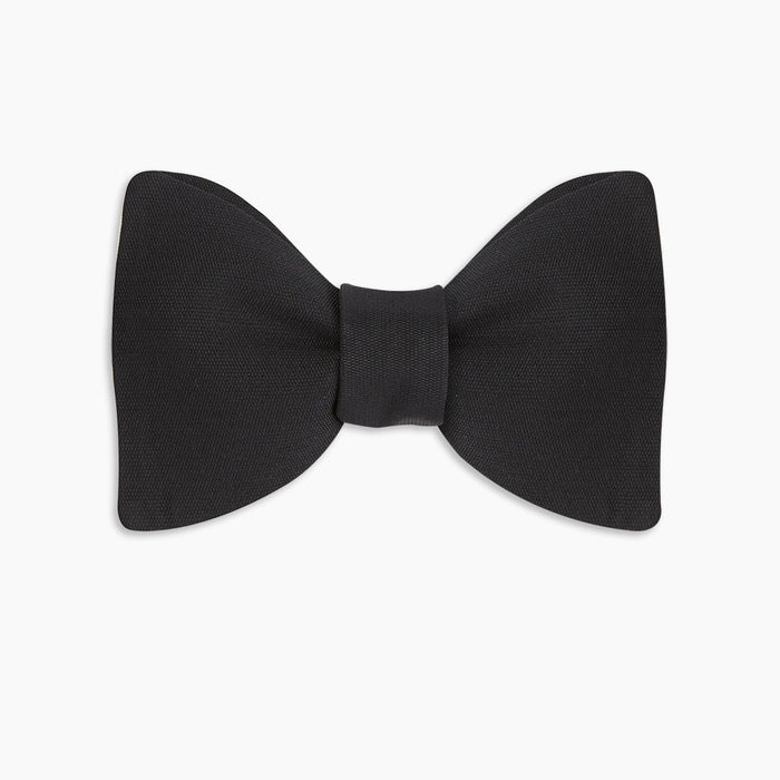Black Barathea Bow Tie Image 4