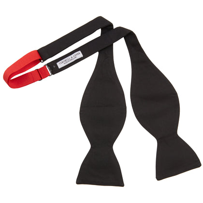 Black Barathea Bow Tie Image 2