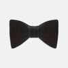 View 1 of product The Turnbull & Asser Black Velvet Bow Tie, shown against a plain white background, is an elegant choice for formal occasions.