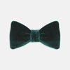 View 1 of product The Turnbull & Asser Green Velvet Bow Tie features a rich dark green hue and plush, smooth texture, ideal for formal events. Shown here against a plain white background.