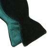 View 5 of product The Turnbull & Asser Green Velvet Bow Tie features a rich dark green hue and plush, smooth texture, ideal for formal events. Shown here against a plain white background.