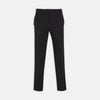 View 1 of product Turnbull & Asser Navy Cotton Trousers showcase a classic straight-leg cut in premium Italian cotton twill, with a front zipper and button closure, displayed against a plain white background.