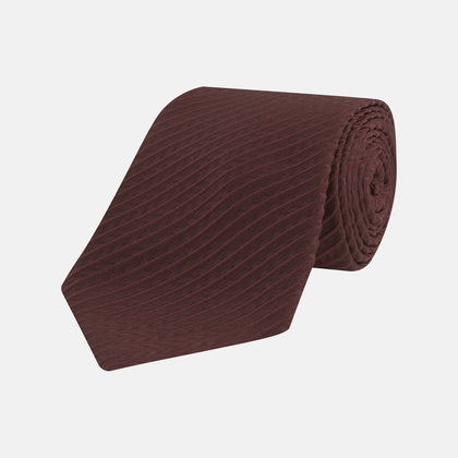 Burgundy Ottoman Silk Tie