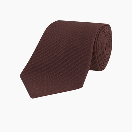 Burgundy Ottoman Silk Tie Image 4