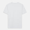 View 6 of product The Turnbull & Asser White Davey Cotton T-Shirt is shown on a white background. Crafted from fine-gauge jersey, it features short sleeves, a classic crew neck, and a clean front with no visible logos or designs.