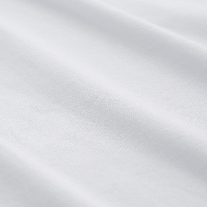 White Davey Cotton T-Shirt Image 4