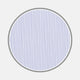 A circular swatch of Turnbull & Asser’s White and Blue Fine Stripe Sea Island Quality Cotton Fabric features evenly spaced thin navy stripes on light blue, bordered in gray, set against a plain white background.